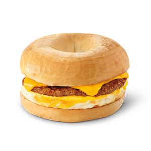 Breakfast Bagel with Sausage