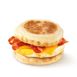 Breakfast English Muffin with Bacon